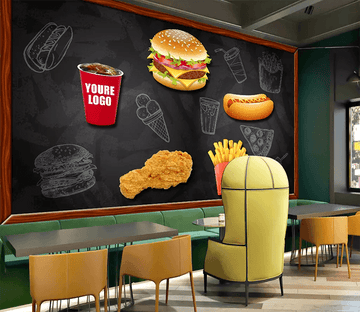 3D Cola Hamburger Fries 310 Wallpaper AJ Wallpaper 2 