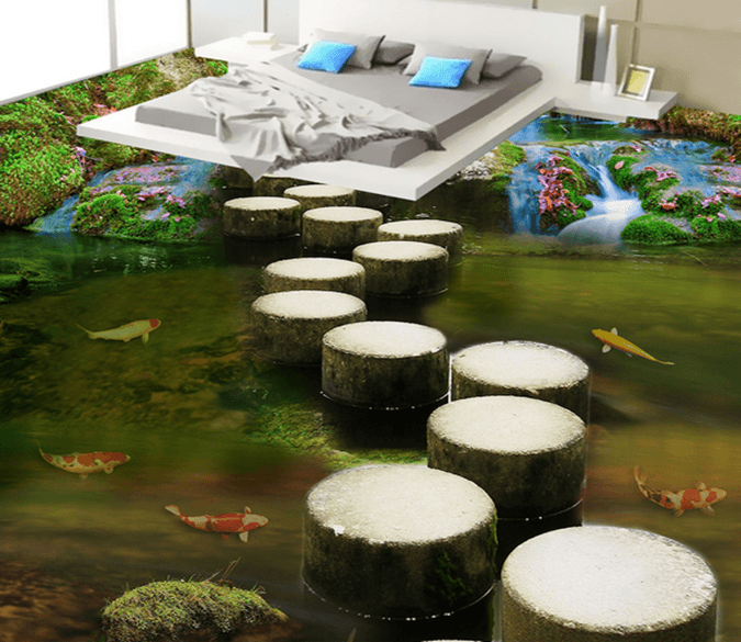 3D Tree Stump 071 Floor Mural Wallpaper AJ Wallpaper 2 