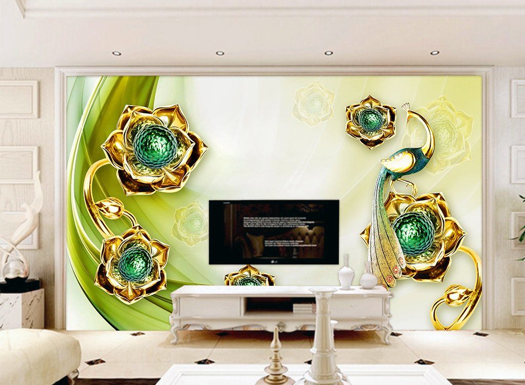 3D Rich Flower 51 Wall Murals Wallpaper AJ Wallpaper 2 
