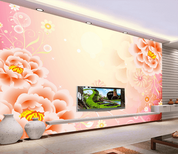 3D Big Flower Shadow 359 Wallpaper AJ Wallpaper 