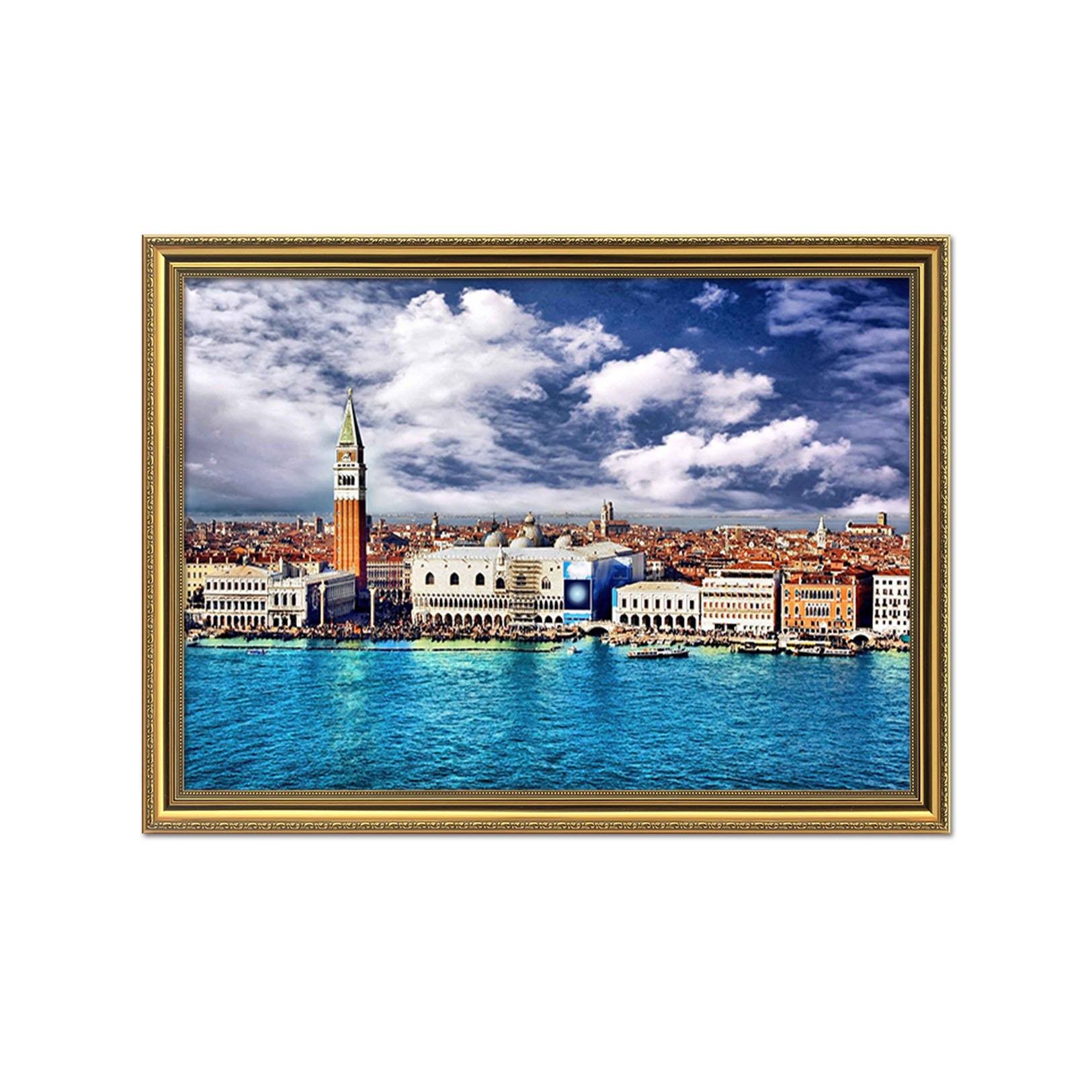 3D Sea City 151 Fake Framed Print Painting Wallpaper AJ Creativity Home 