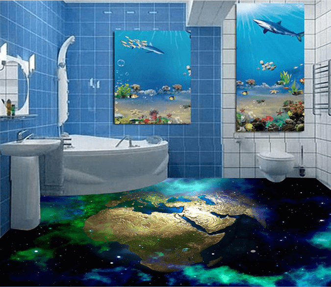 3D Earth 044 Floor Mural Wallpaper AJ Wallpaper 2 