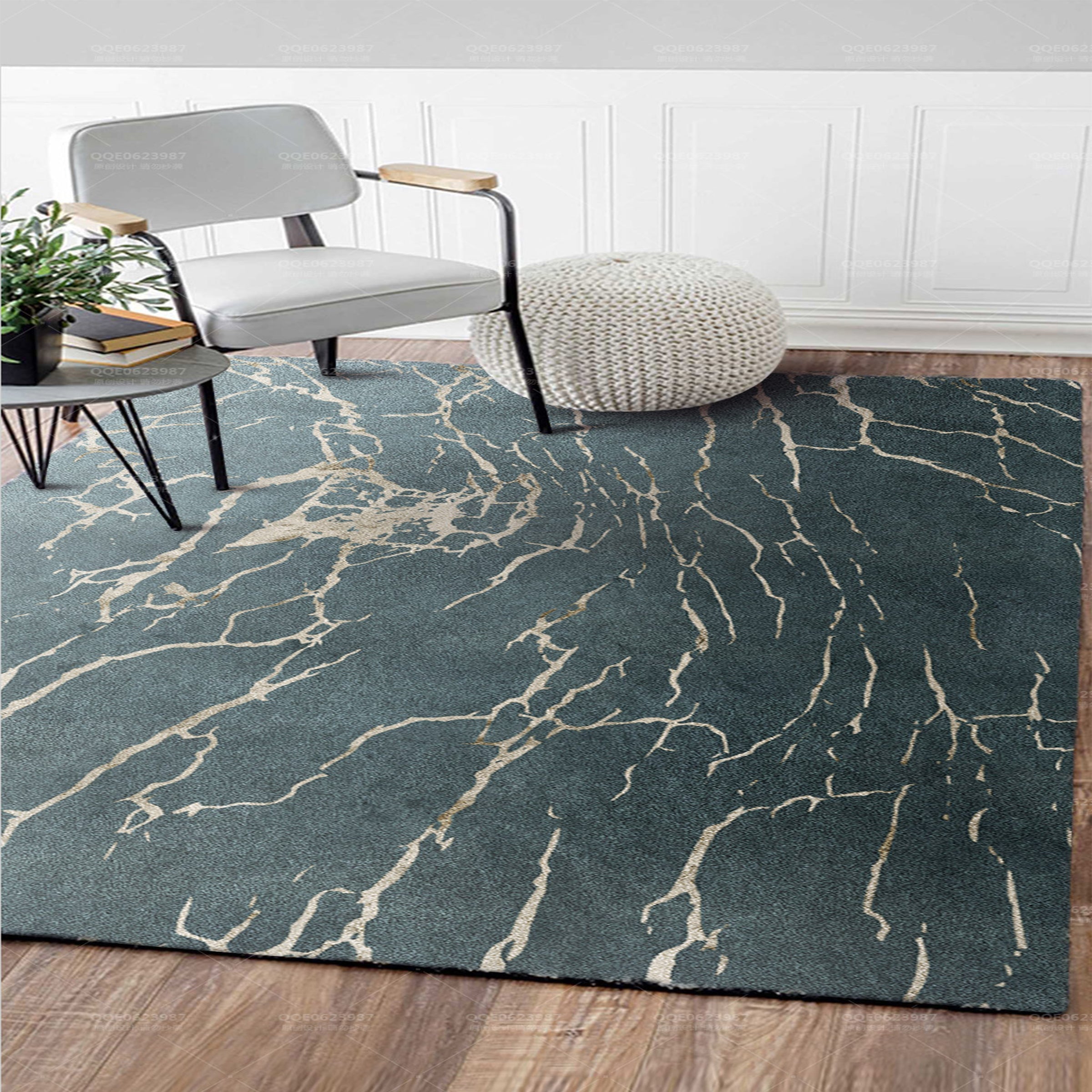 3D Golden Stripes WG113 Non Slip Rug Mat Mat AJ Creativity Home 