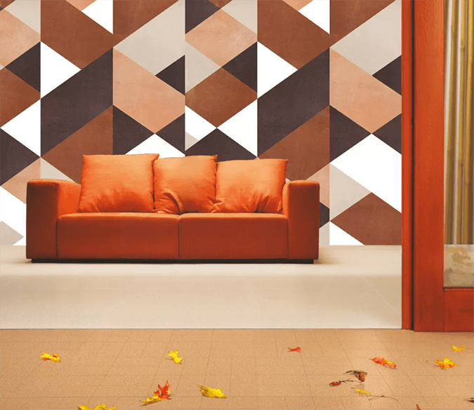 3D Red Triangle Stitching 1436 Wallpaper AJ Wallpaper 2 