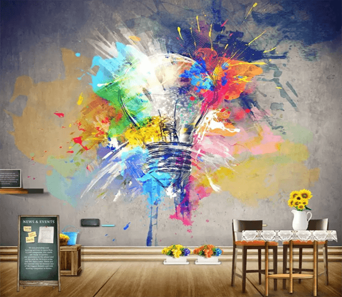 3D Colored Light Bulb 1118 Wallpaper AJ Wallpaper 2 