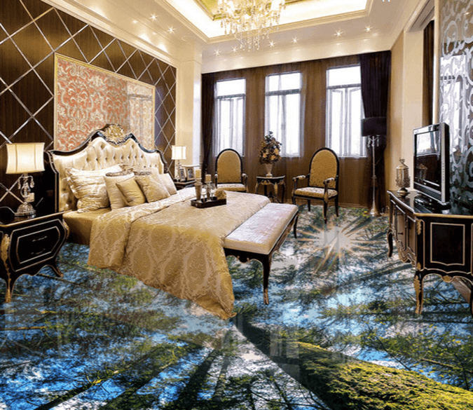 3D Big Tree 097 Floor Mural Wallpaper AJ Wallpaper 2 