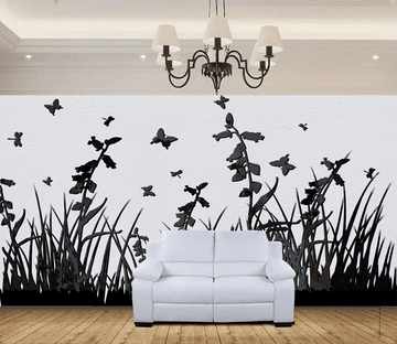 3D Flower Leaf Butterfly 1570 Wallpaper AJ Wallpaper 2 