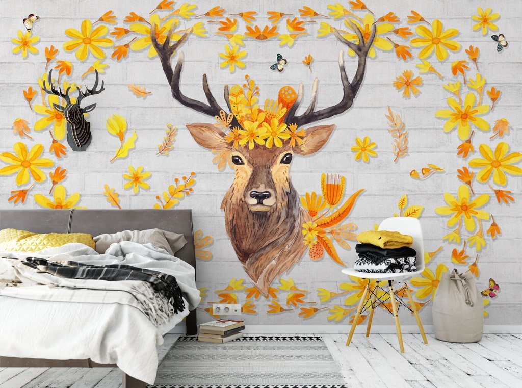 3D Elk 147 Wall Murals Wallpaper AJ Wallpaper 2 