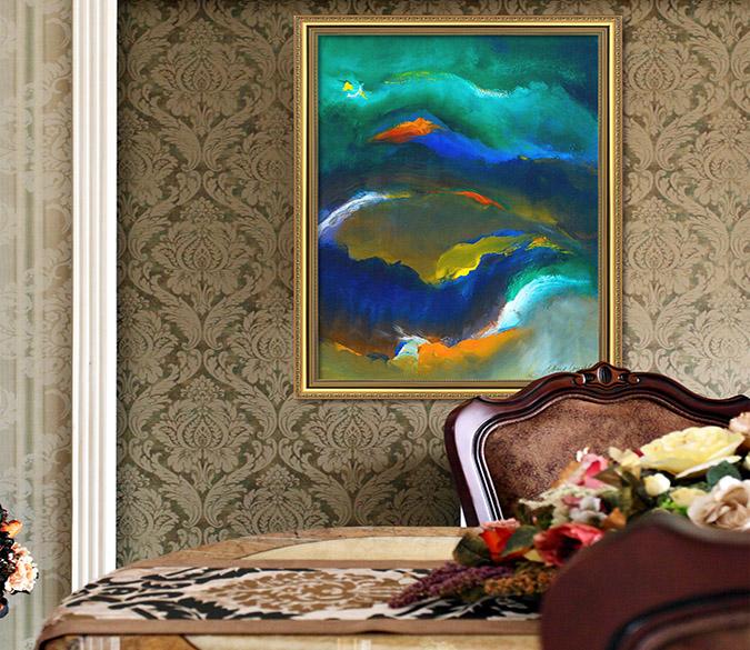 3D Graffiti Sway 114 Fake Framed Print Painting Wallpaper AJ Creativity Home 