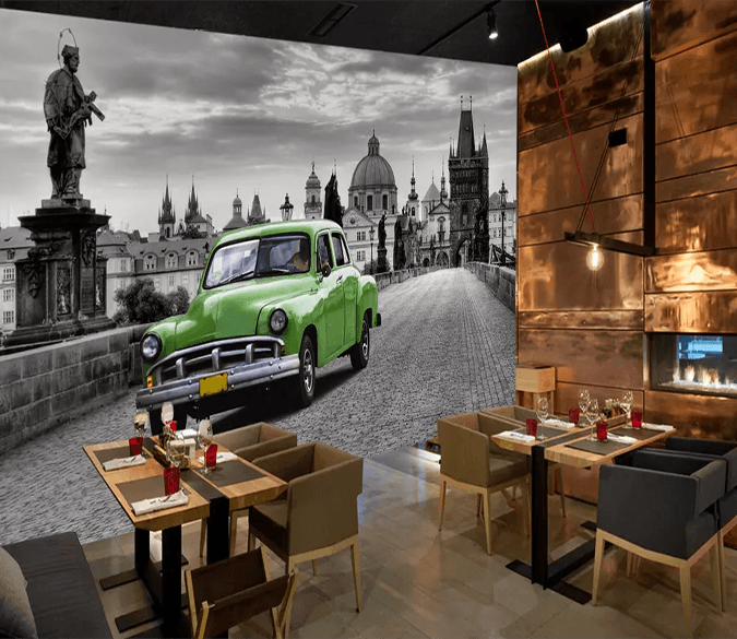 3D Bridge Luxury Car 241 Wallpaper AJ Wallpaper 2 