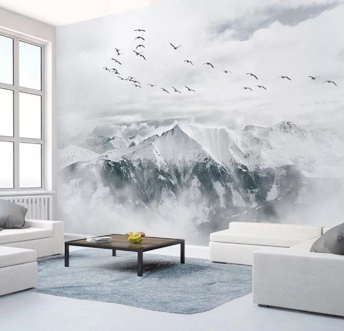 3D Mountain Scenery 1010 Wall Murals Wallpaper AJ Wallpaper 2 