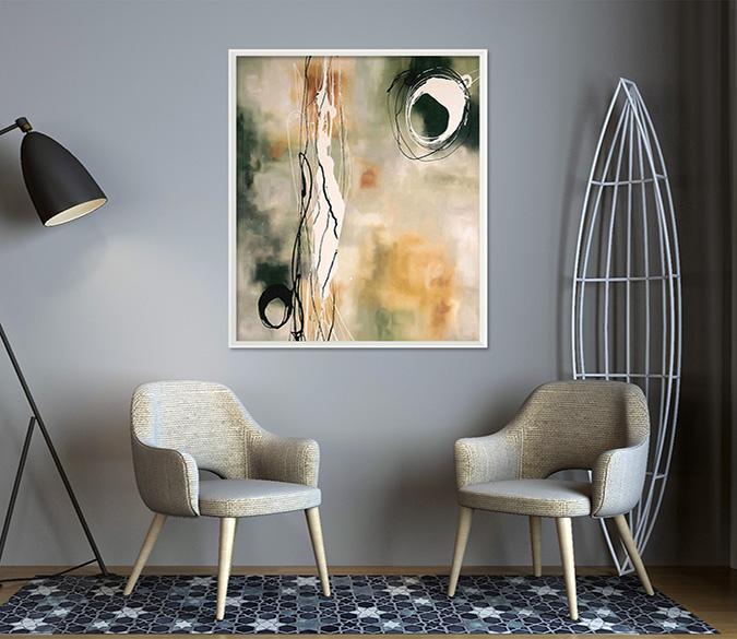 3D Graffiti Circle 113 Fake Framed Print Painting Wallpaper AJ Creativity Home 