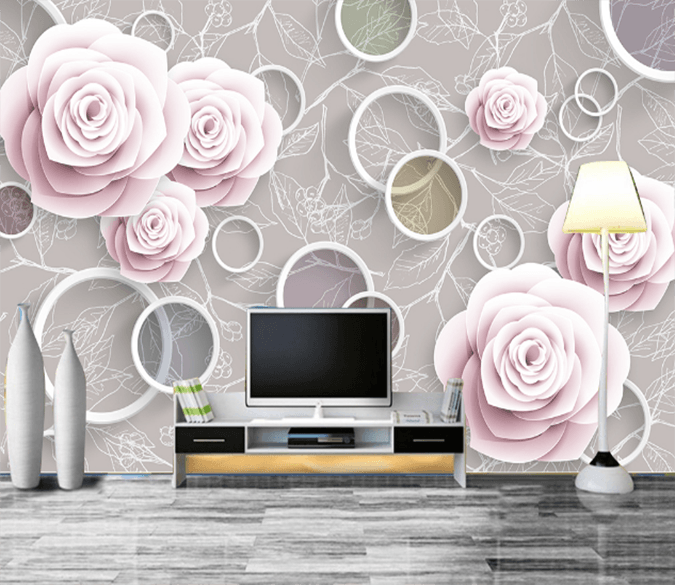 3D Blooming Flowers 323 Wallpaper AJ Wallpaper 