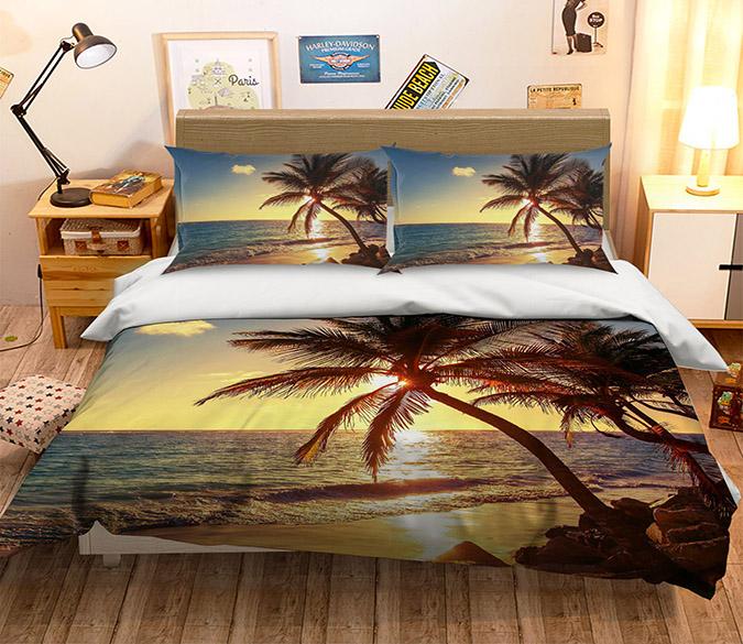 3D Sunset Coco 105 Bed Pillowcases Quilt Wallpaper AJ Wallpaper 