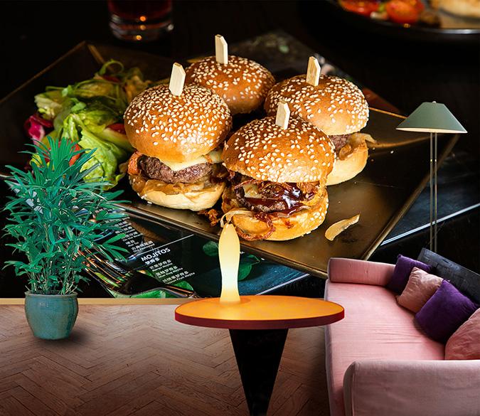 3D Fork Hamburger 066 Wallpaper AJ Wallpaper 