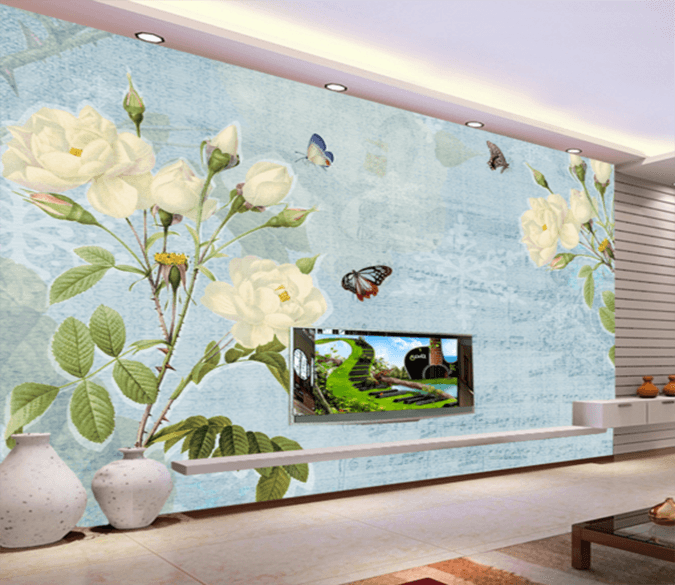 3D Attract Butterflies 218 Wallpaper AJ Wallpaper 