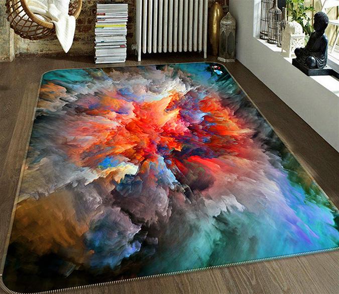 3D Nebula Influx 670 Non Slip Rug Mat Mat AJ Creativity Home 