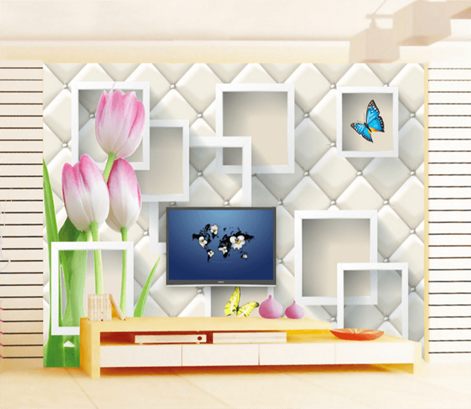 3D Fragrant Butterfly 231 Wallpaper AJ Wallpaper 