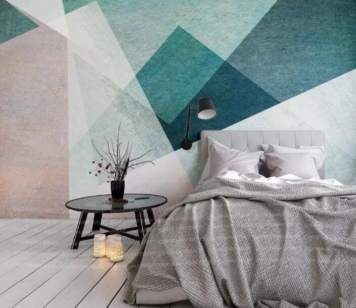 3D Color Geometry 1593 Wall Murals Wallpaper AJ Wallpaper 2 