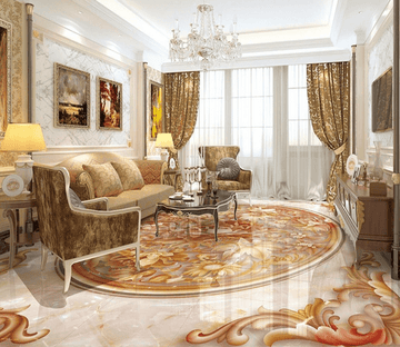 3D Red Flower 090 Floor Mural Wallpaper AJ Wallpaper 2 