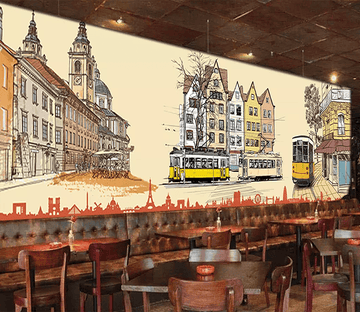 3D Bus Building 148 Wallpaper AJ Wallpaper 2 