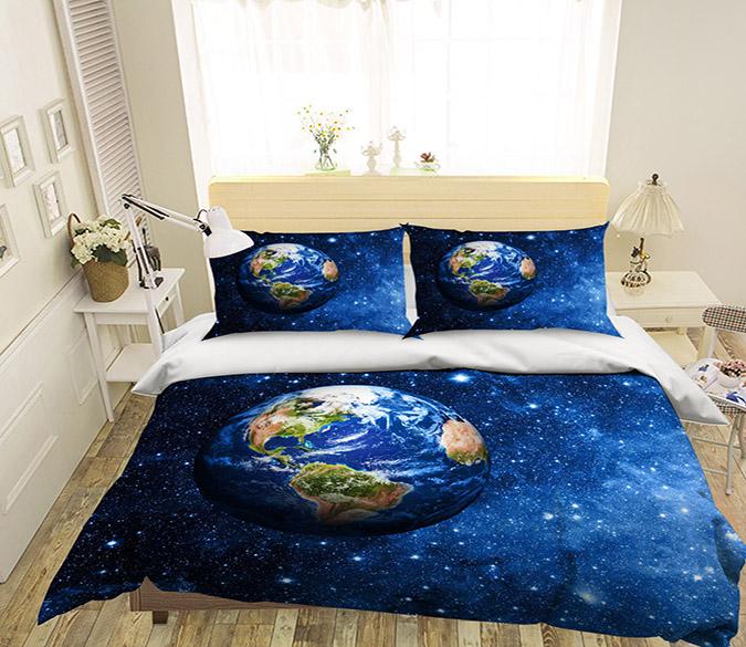 3D Space Earth 227 Bed Pillowcases Quilt Wallpaper AJ Wallpaper 