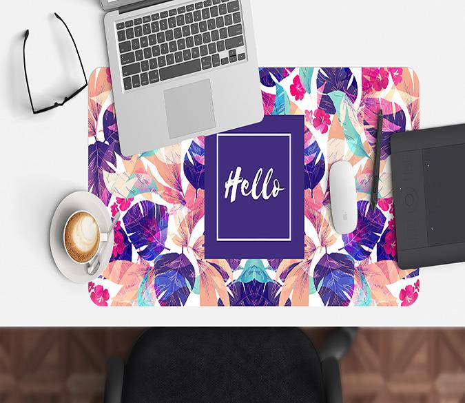 3D Falling Plants 089 Desk Mat Mat AJ Creativity Home 