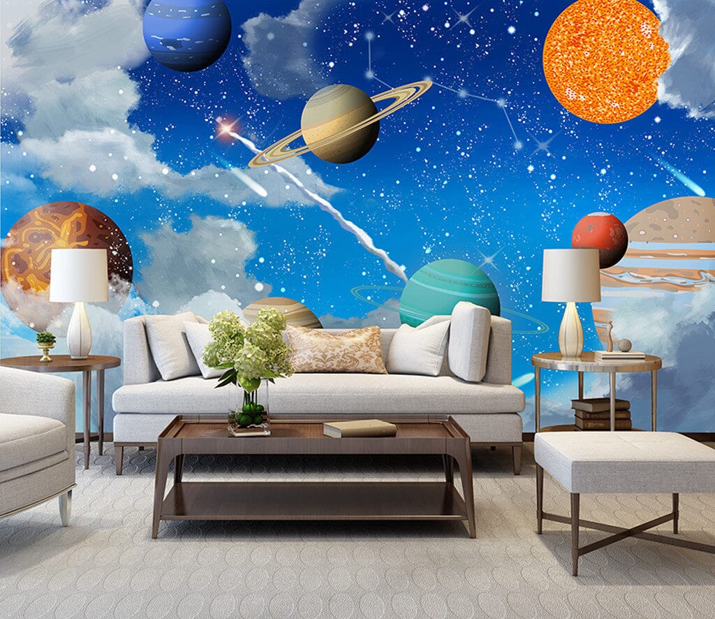 3D Color Planet WC063 Wall Murals Wallpaper AJ Wallpaper 2 