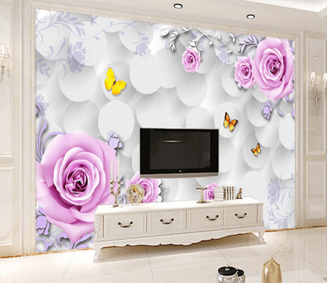 3D Flower Branch 461 Wallpaper AJ Wallpaper 