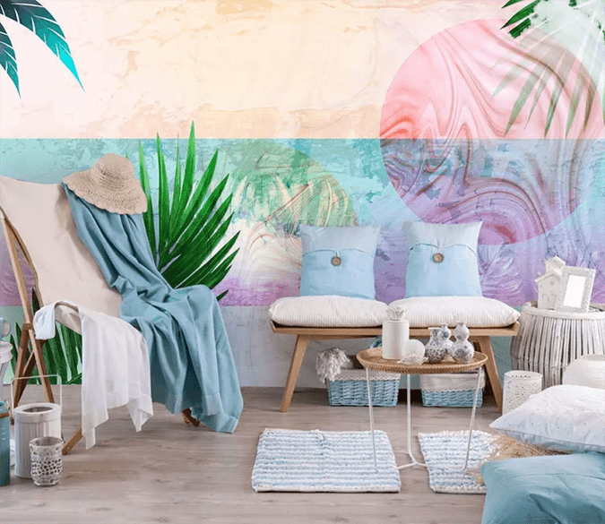 3D Romantic Colorful Leaves 1540 Wallpaper AJ Wallpaper 2 