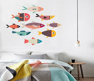 3D Cartoon Fish School 163 Wall Stickers Wallpaper AJ Wallpaper 
