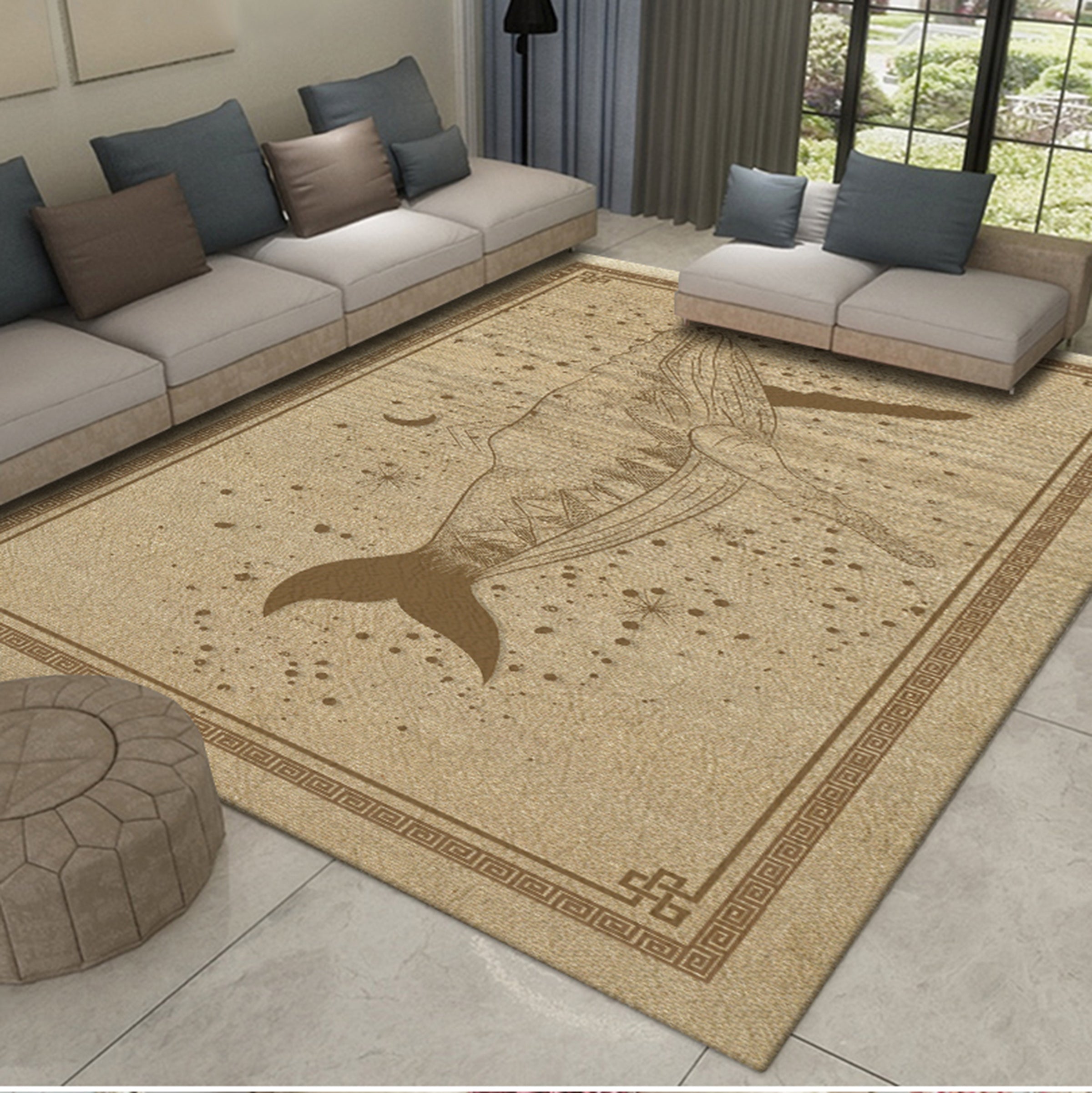 3D Mud Color Fish WG455 Non Slip Rug Mat Mat AJ Creativity Home 