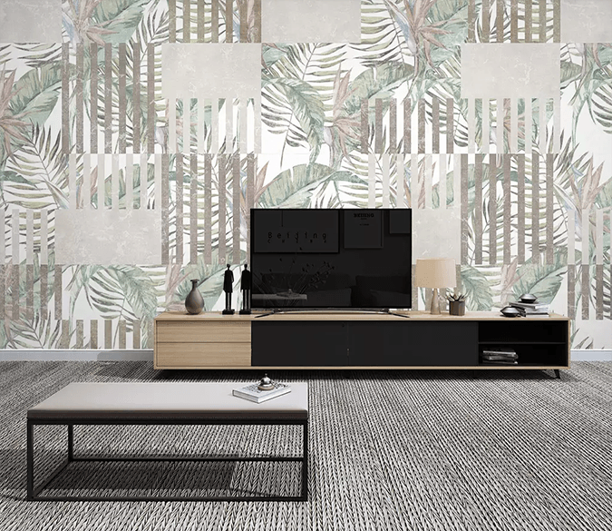 3D Leaf Pattern 312 Wallpaper AJ Wallpaper 2 