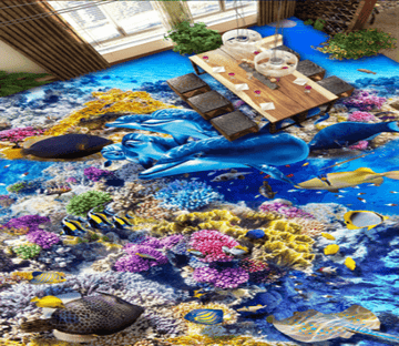 3D Sea World 284 Floor Mural Wallpaper AJ Wallpaper 2 