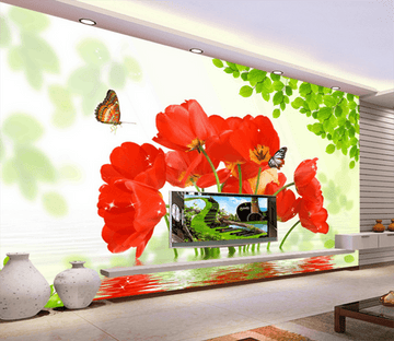 3D Butterfly Bouquet 331 Wallpaper AJ Wallpaper 
