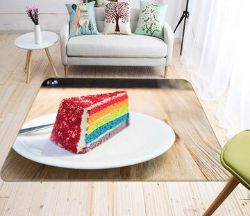 3D Rainbow Cake 188 Non Slip Rug Mat Mat AJ Creativity Home 