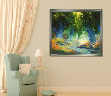 3D Abstract Painting 092 Fake Framed Print Painting Wallpaper AJ Creativity Home 