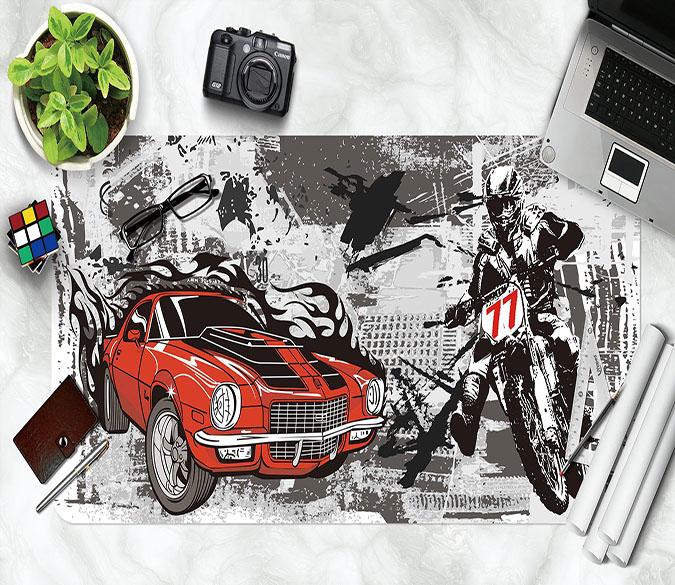 3D Painting Motorcycle 189 Desk Mat Mat AJ Creativity Home 