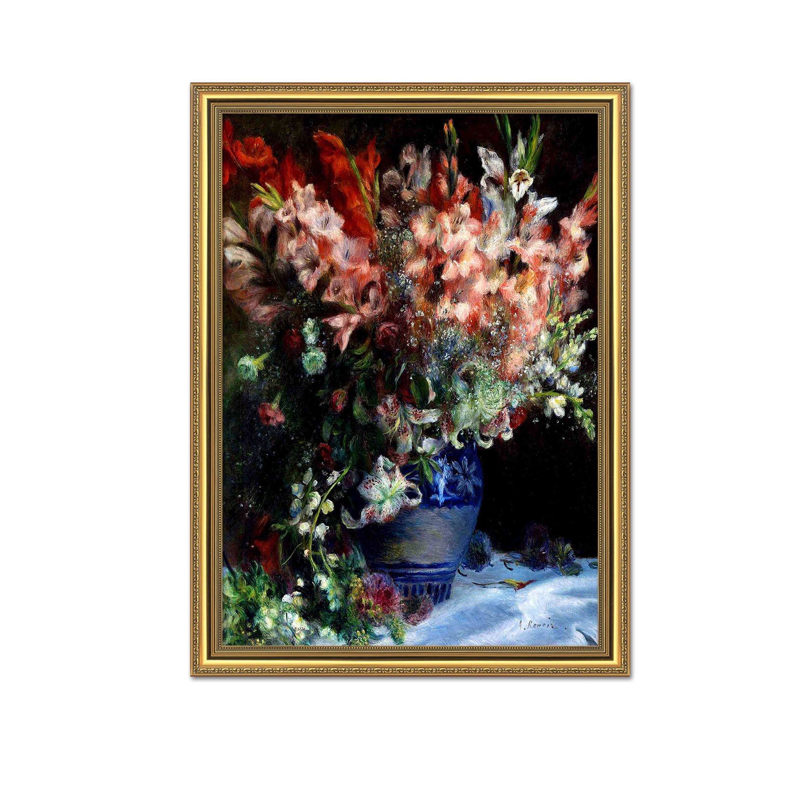 3D Draw Flowers 138 Fake Framed Print Painting Wallpaper AJ Creativity Home 