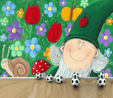 3D Oil Painting Snail Mushroom 1040 Wallpaper AJ Wallpaper 2 