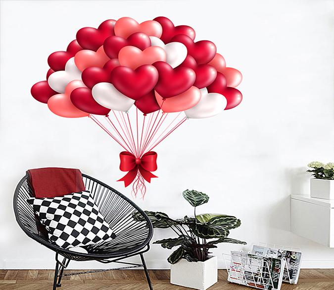 3D Love Balloon 077 Wall Stickers Wallpaper AJ Wallpaper 