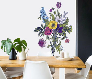 3D Blooming Withered 044 Wall Stickers Wallpaper AJ Wallpaper 