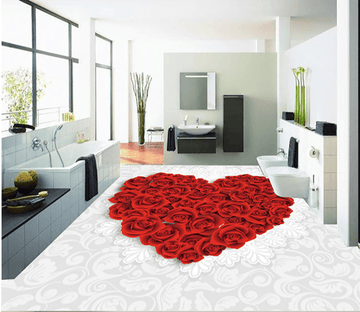3D Love Flower 127 Floor Mural Wallpaper AJ Wallpaper 2 