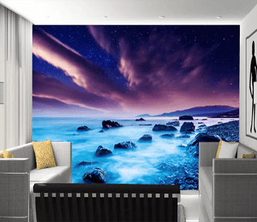 3D Purple Cloud Stone 1147 Wallpaper AJ Wallpaper 2 