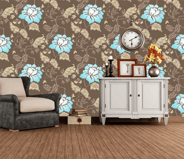 3D Blue Flower Pattern 805 Wallpaper AJ Wallpaper 2 