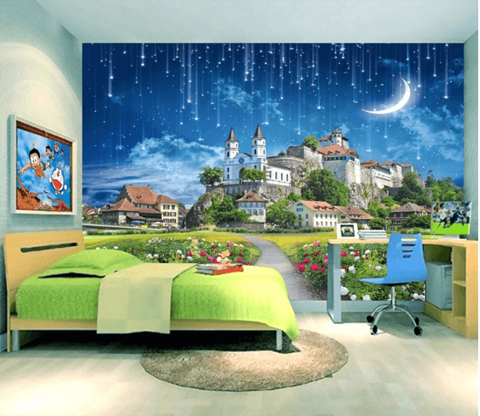3D Castle Garden 243 Wallpaper AJ Wallpaper 