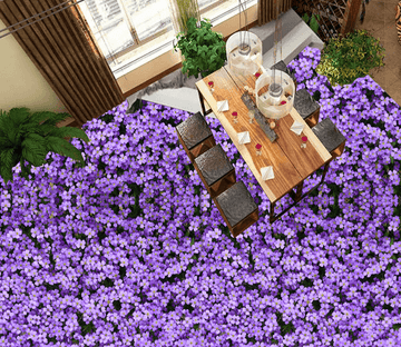 3D Lavender Garden 133 Floor Mural Wallpaper AJ Wallpaper 2 