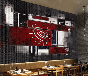 3D Rectangular Circle Painting 246 Wallpaper AJ Wallpaper 2 