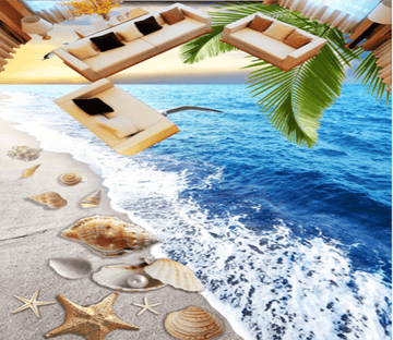 3D Seagull 091 Floor Mural Wallpaper AJ Wallpaper 2 