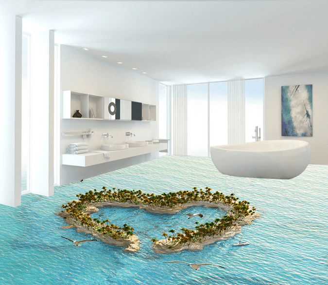 3D Heartstone 142 Floor Mural Wallpaper AJ Wallpaper 2 